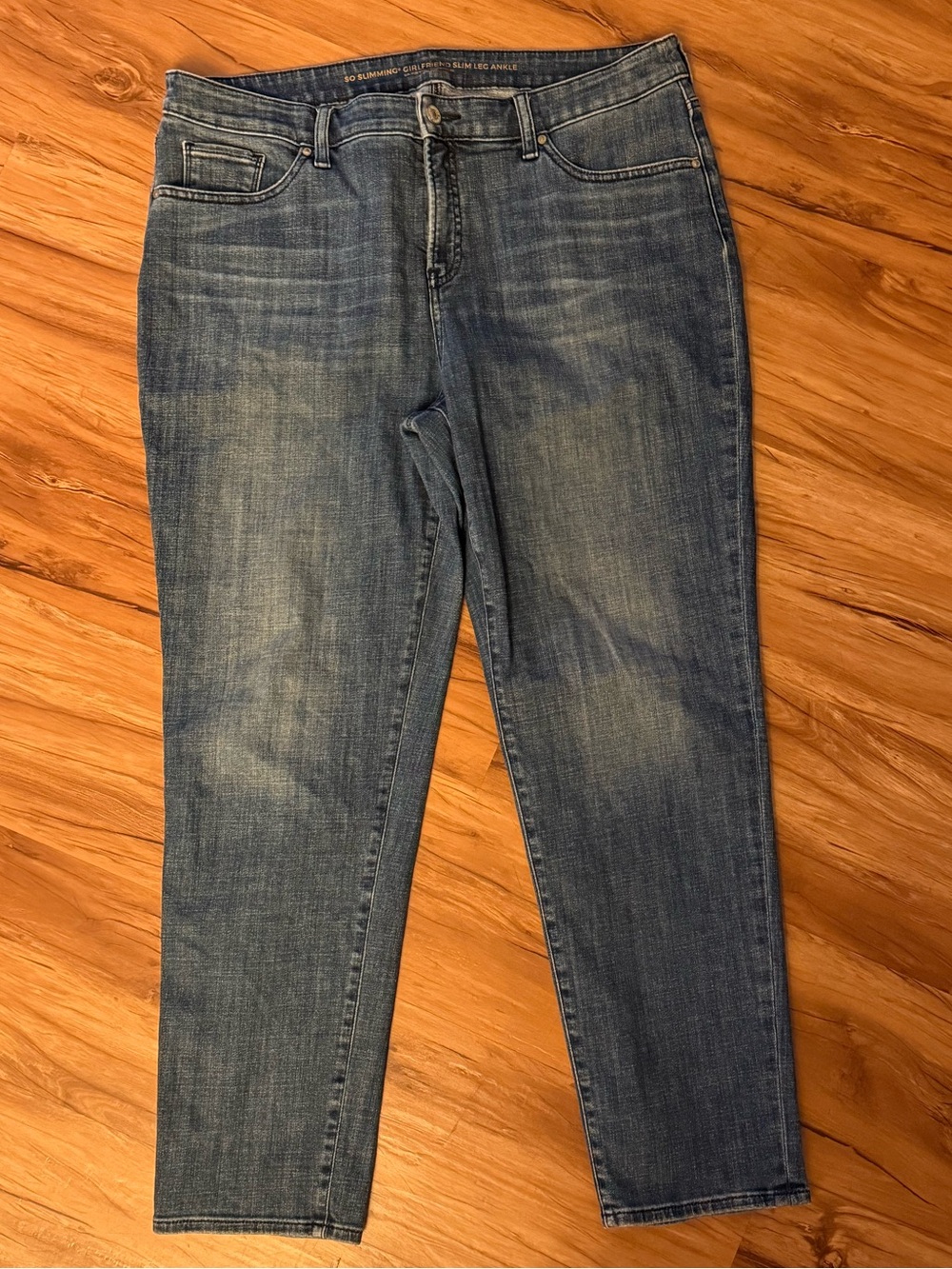 Chicos Women’s Jeans- girlfriend slim leg